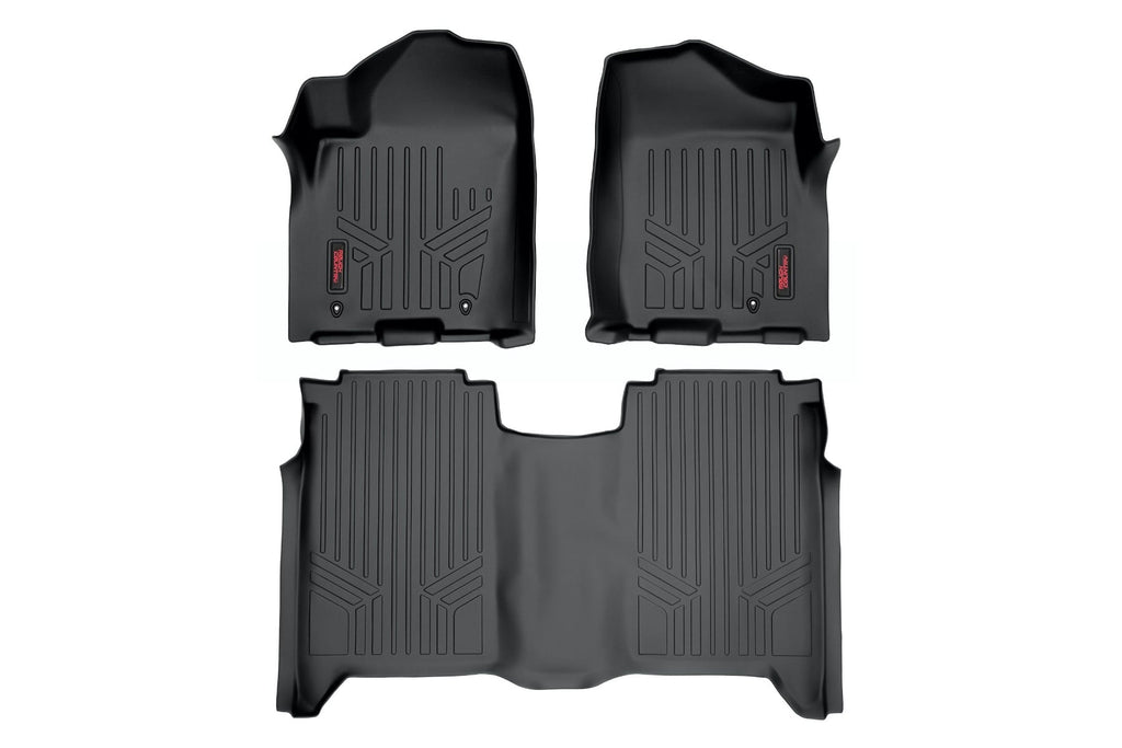 Floor Mats | FR & RR | Crew Cab | Nissan Titan 2WD/4WD (2004-2015) by Rough Country