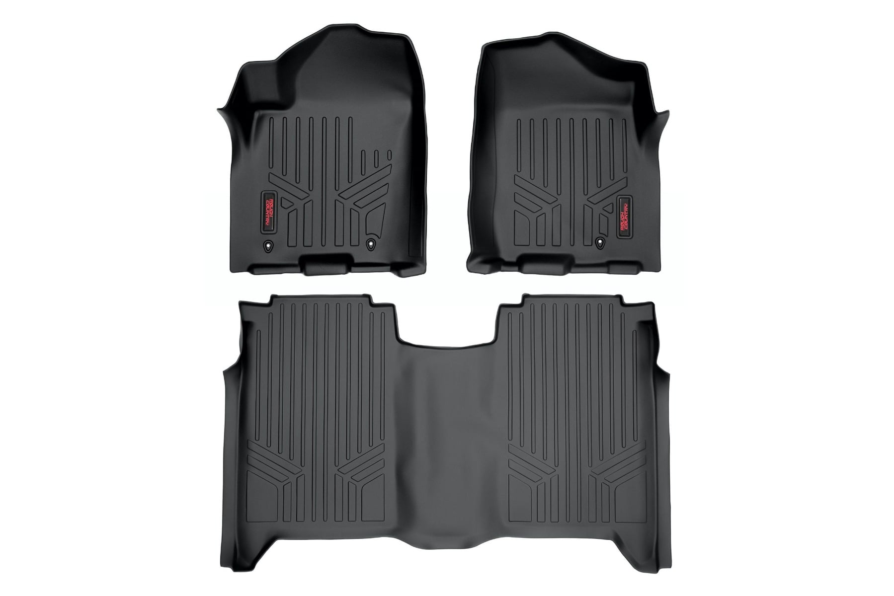 Floor Mats | FR & RR | Crew Cab | Nissan Titan 2WD/4WD (2004-2015) by Rough Country