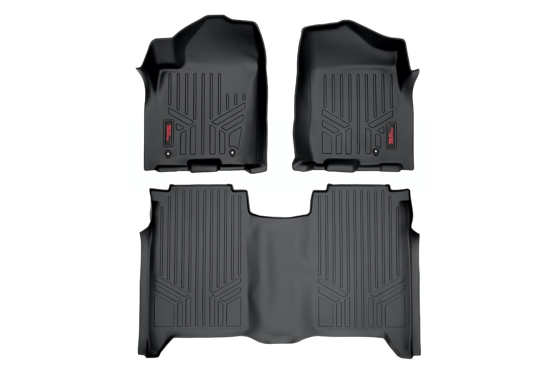 Floor Mats | FR & RR | Crew Cab | Nissan Titan 2WD/4WD (2004-2015) by Rough Country