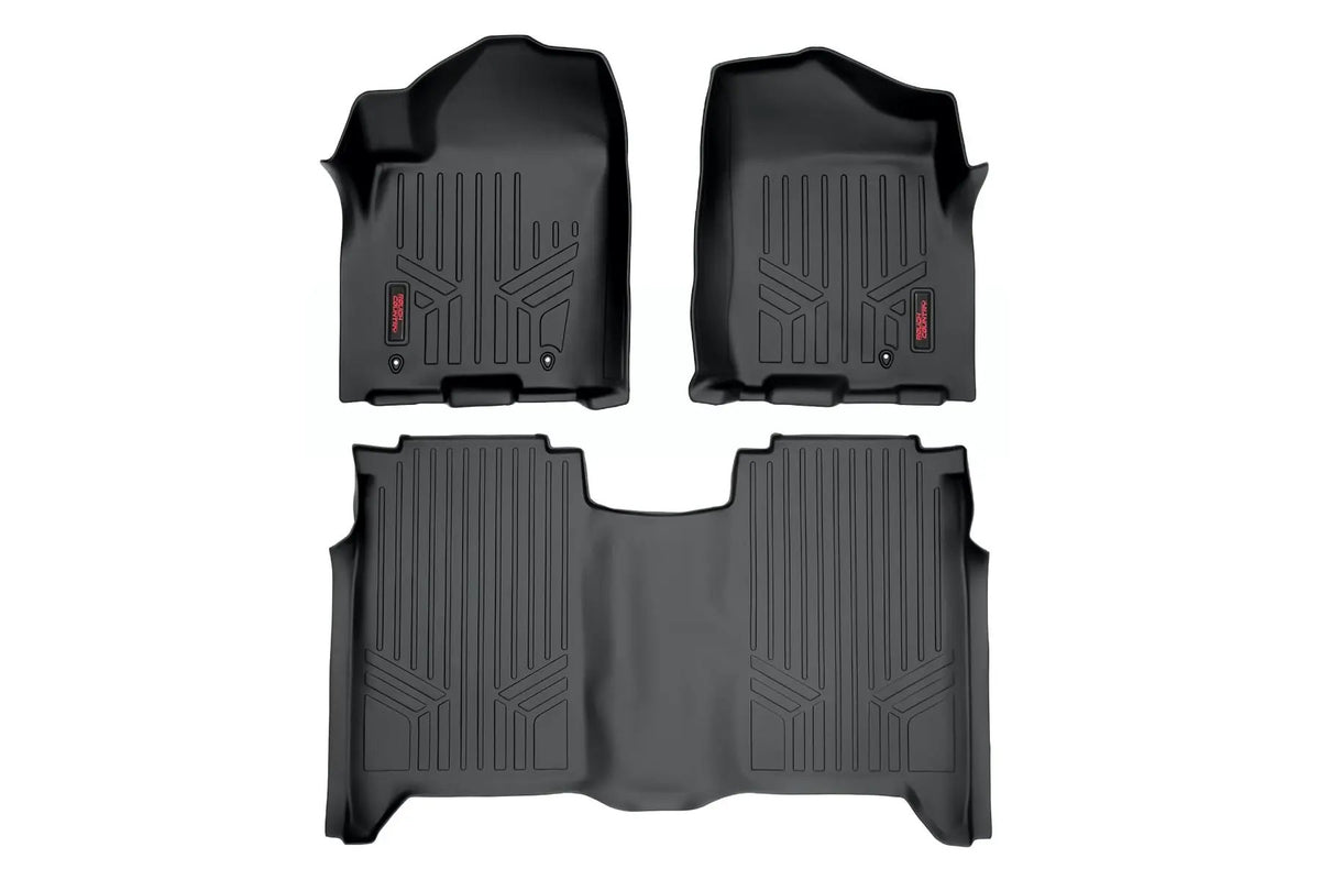 Floor Mats | FR & RR | Crew Cab | Nissan Titan 2WD/4WD (2004-2015) by Rough Country
