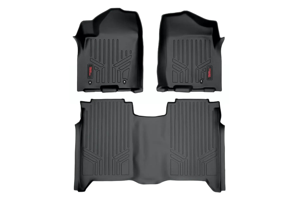 Floor Mats | FR & RR | Crew Cab | Nissan Titan 2WD/4WD (2004-2015) by Rough Country