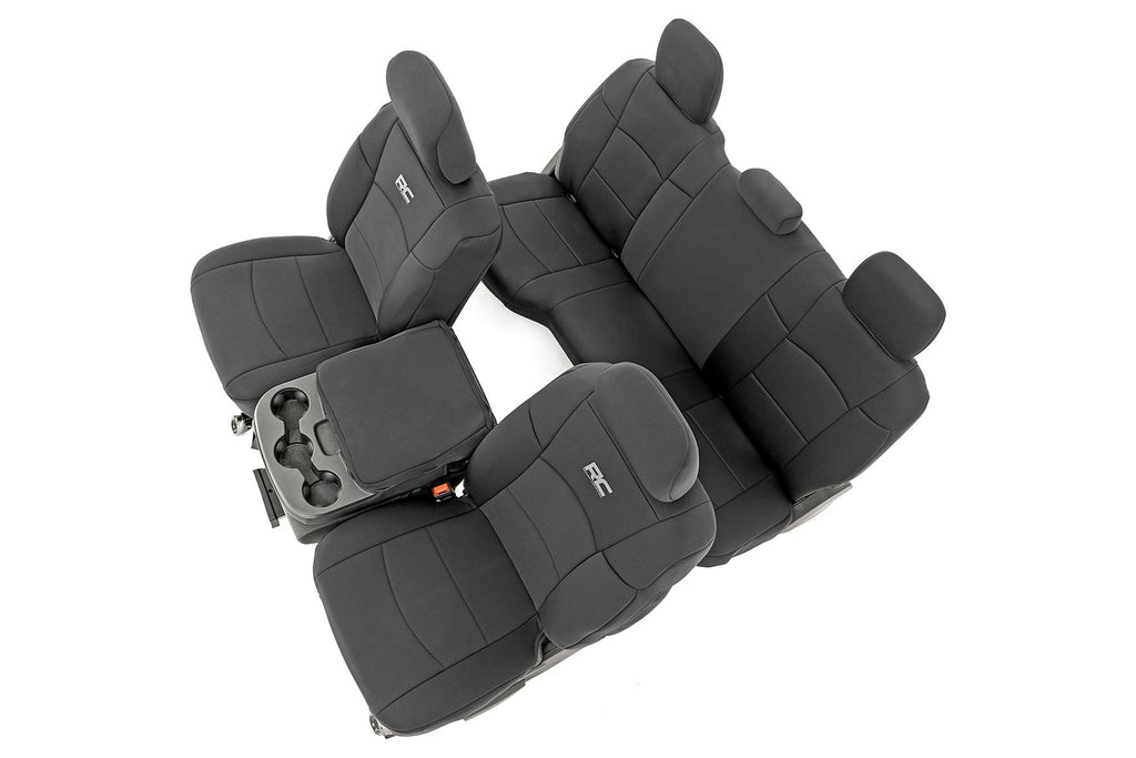 Seat Covers | FR & RR | 60/40 Rear Seat | Ram 2500 2WD/4WD (2019-2026) by Rough Country
