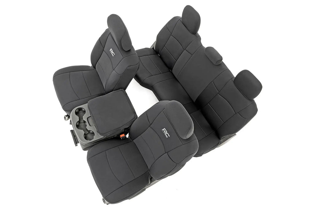 Seat Covers | FR & RR | 60/40 Rear Seat | Ram 2500 2WD/4WD (2019-2026) by Rough Country