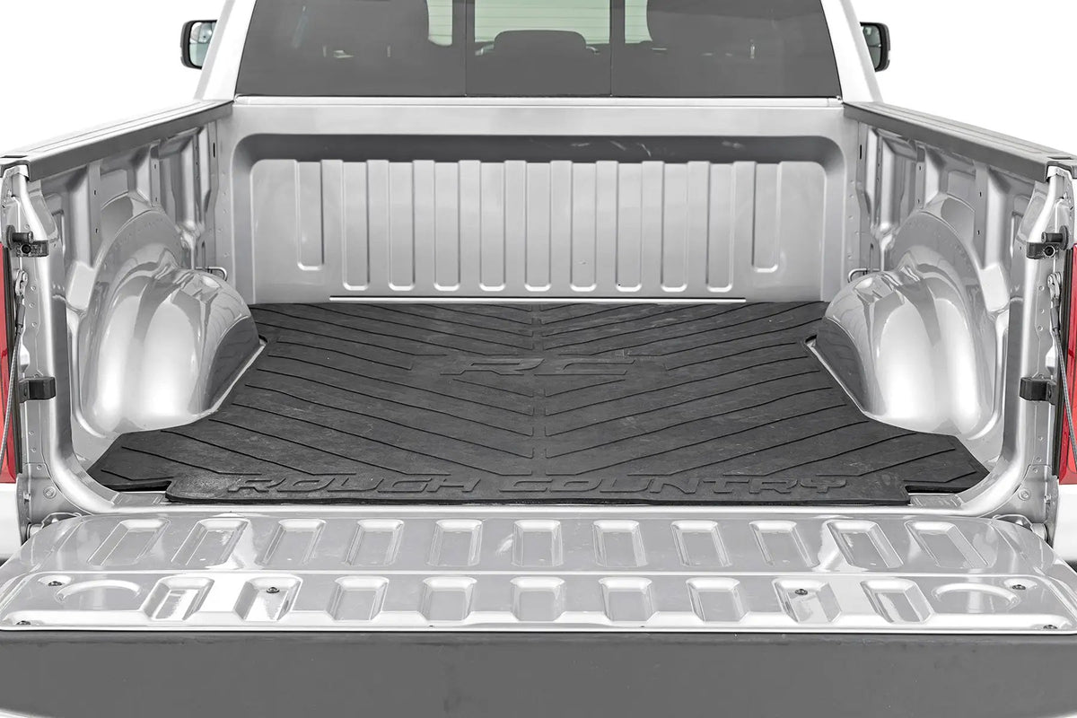 Bed Mat | 6'4" Bed | RC Logo | Ram 1500 (19-26)/1500 TRX (21-24) by Rough Country