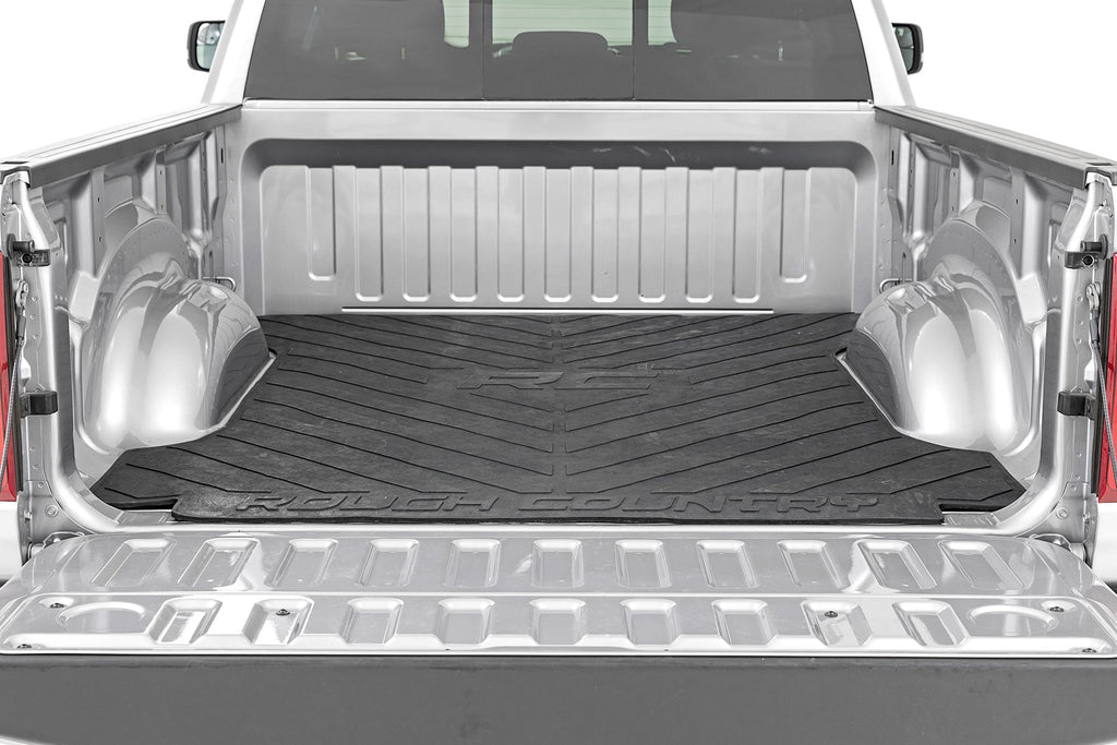 Bed Mat | 6'4" Bed | RC Logo | Ram 1500 (19-26)/1500 TRX (21-24) by Rough Country