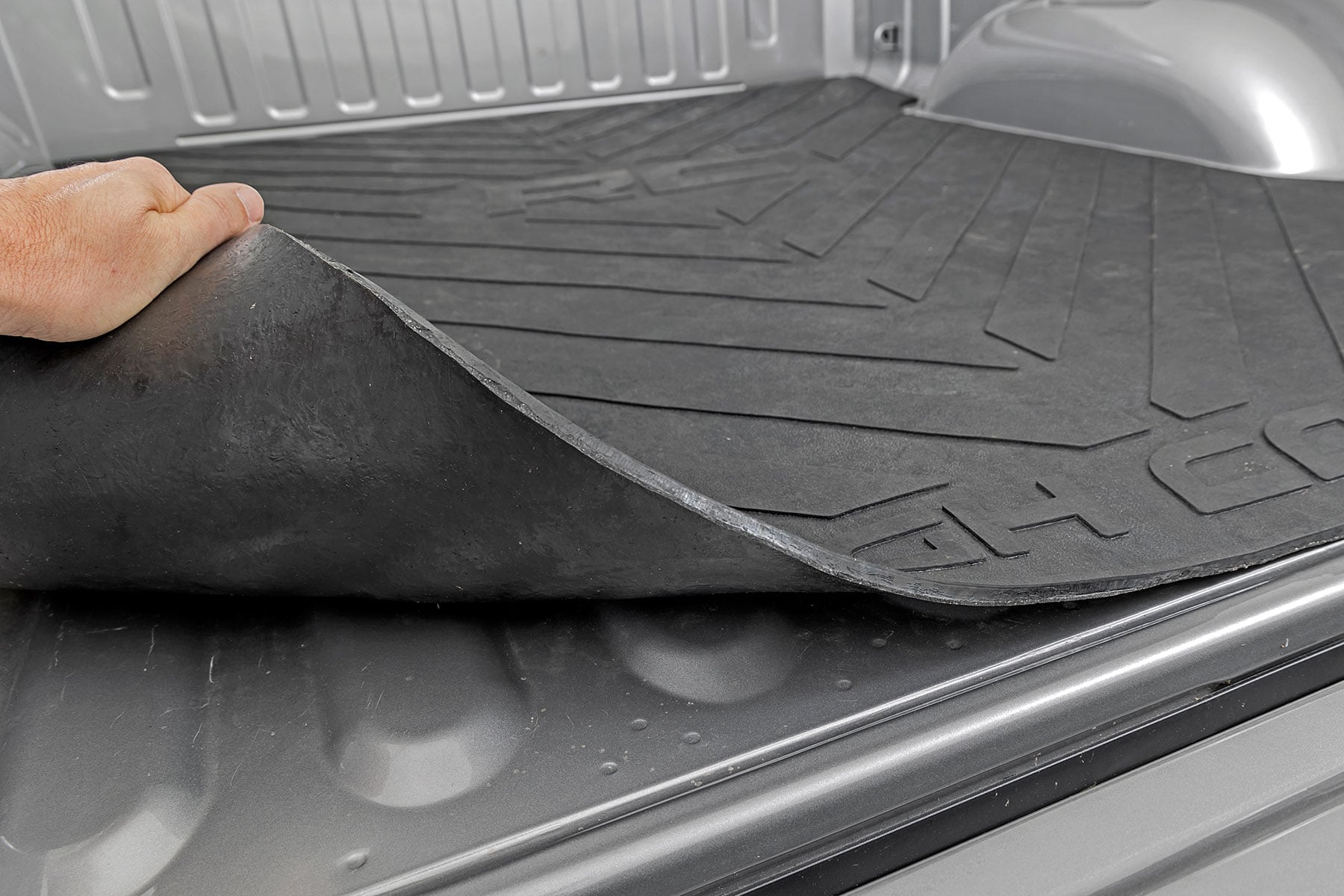 Bed Mat | 6'4" Bed | RC Logo | Ram 1500 (19-26)/1500 TRX (21-24) by Rough Country