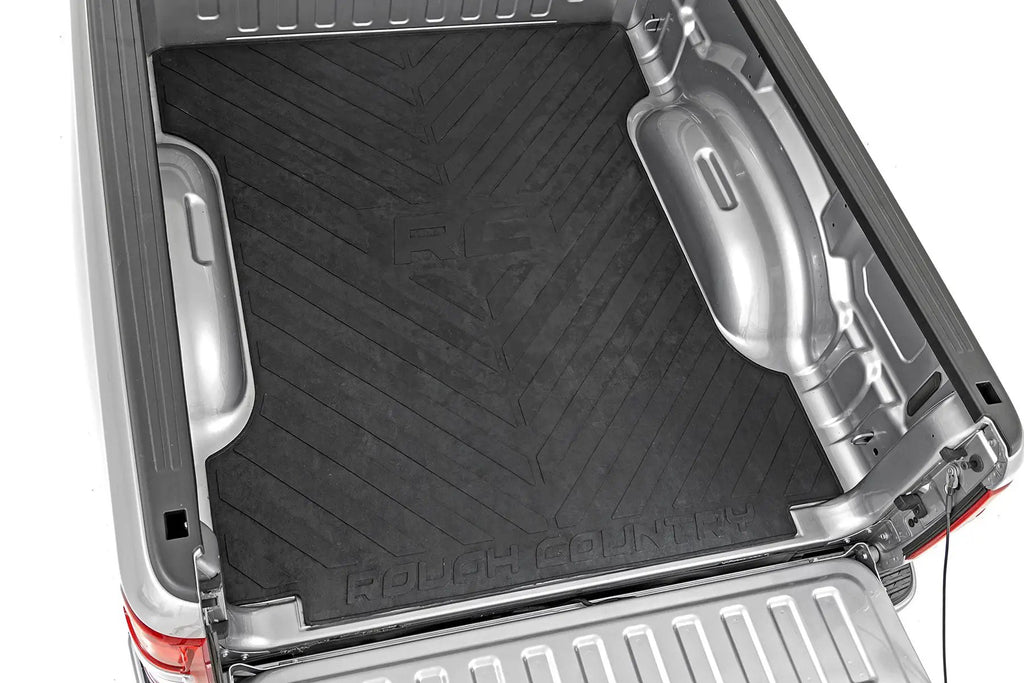 Bed Mat | 6'4" Bed | RC Logo | Ram 1500 (19-26)/1500 TRX (21-24) by Rough Country
