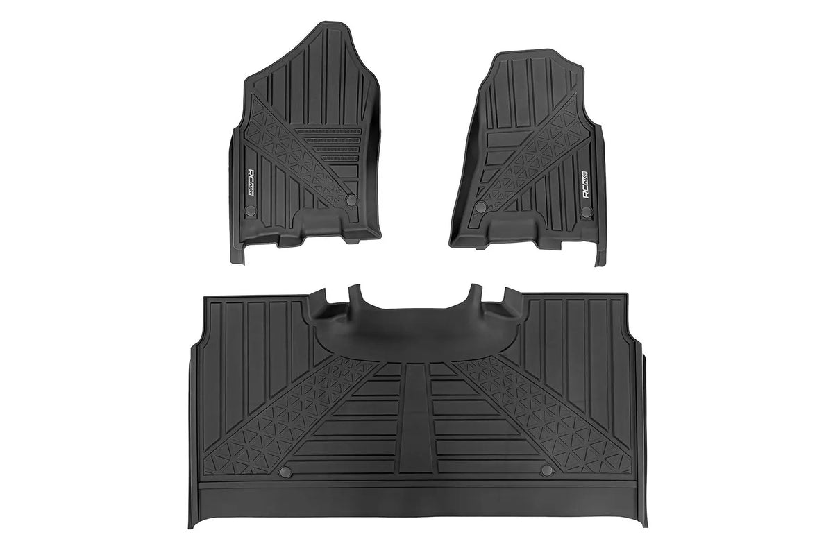 Flex-Fit Floor Mats | FR & RR | Crew | Ram 1500 (19-24)/1500 TRX (21-24) by Rough Country