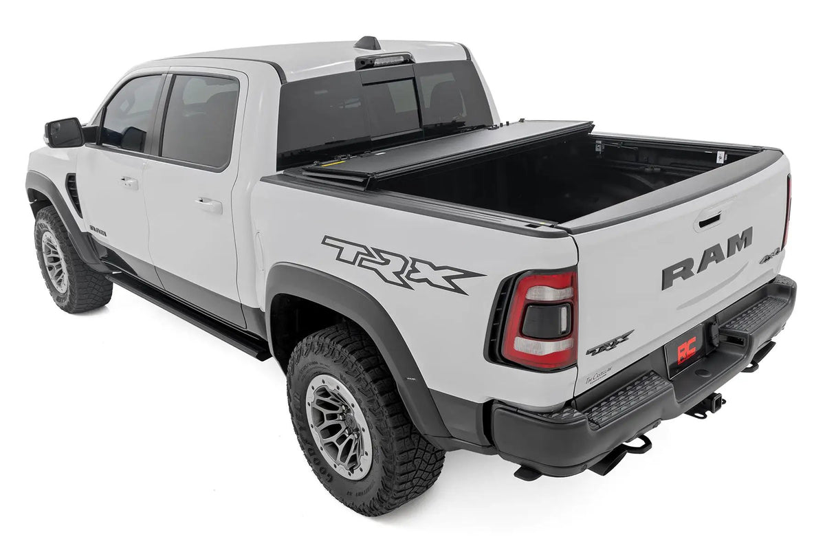 Hard Tri-Fold Flip Up Fold Bed Cover | 5'7" Bed | Ram 1500 (19-26)/1500 TRX (21-24) 