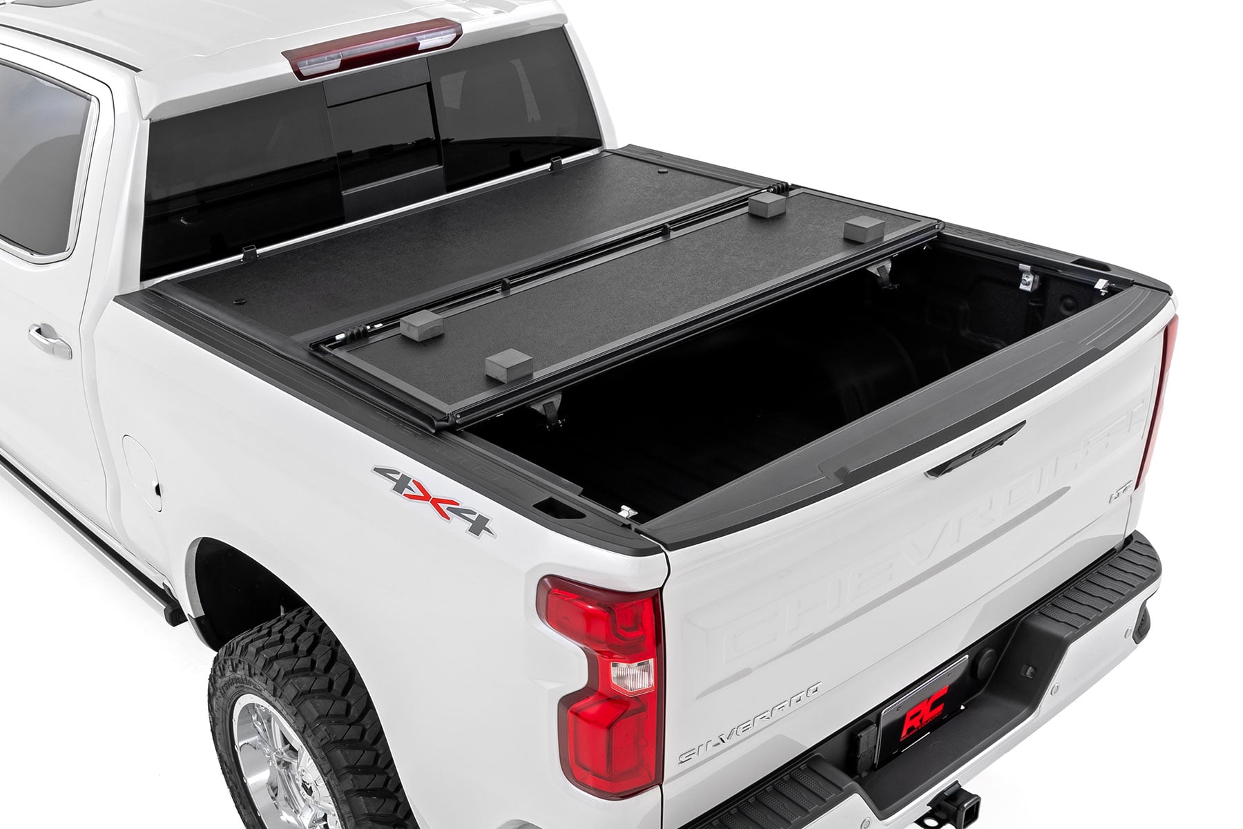 Hard Low Profile Bed Cover | 6'7" Bed | Rail Cap | Chevy/GMC 1500/2500HD/3500HD (14-19 & Classic) by Rough Country