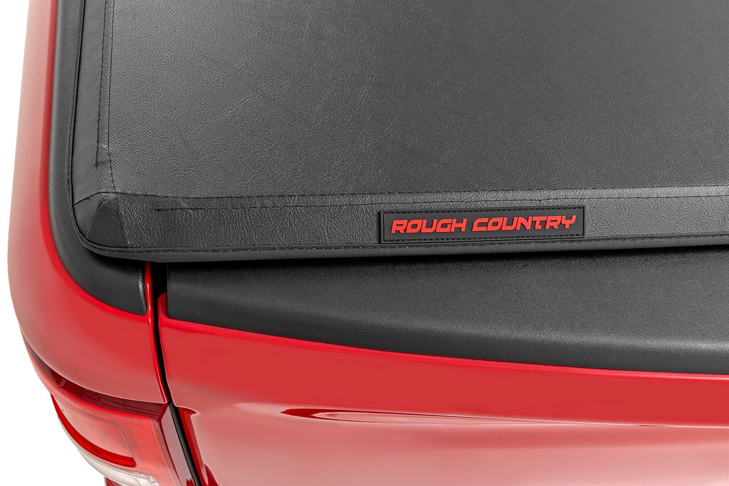 Soft Tri-Fold Bed Cover | 4'6" Bed | Ford Maverick 2WD/4WD (2022-2026) by Rough Country