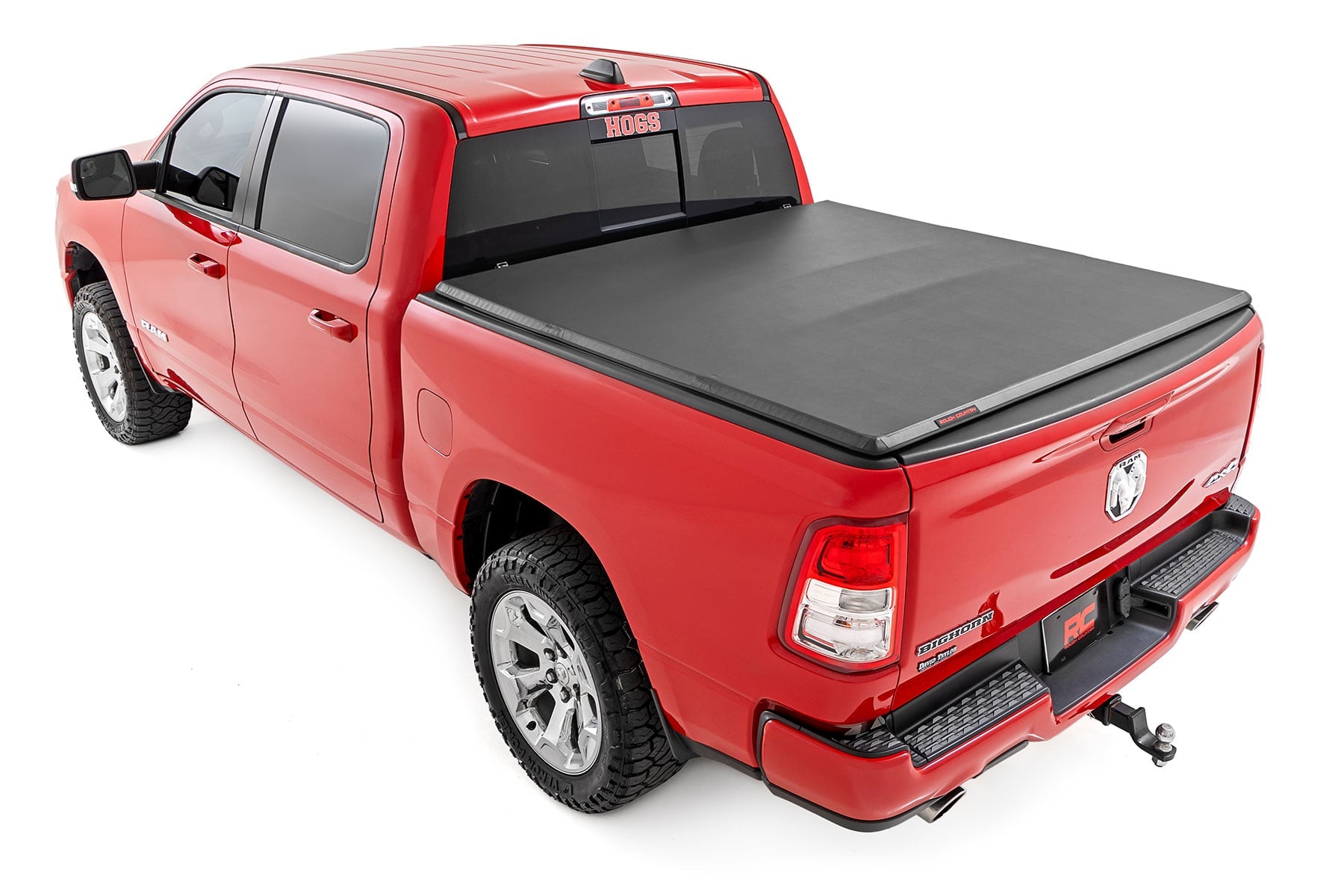 Soft Tri-Fold Bed Cover | 5'7" Bed | Ram 1500 (19-26)/1500 TRX (21-24) by Rough Country