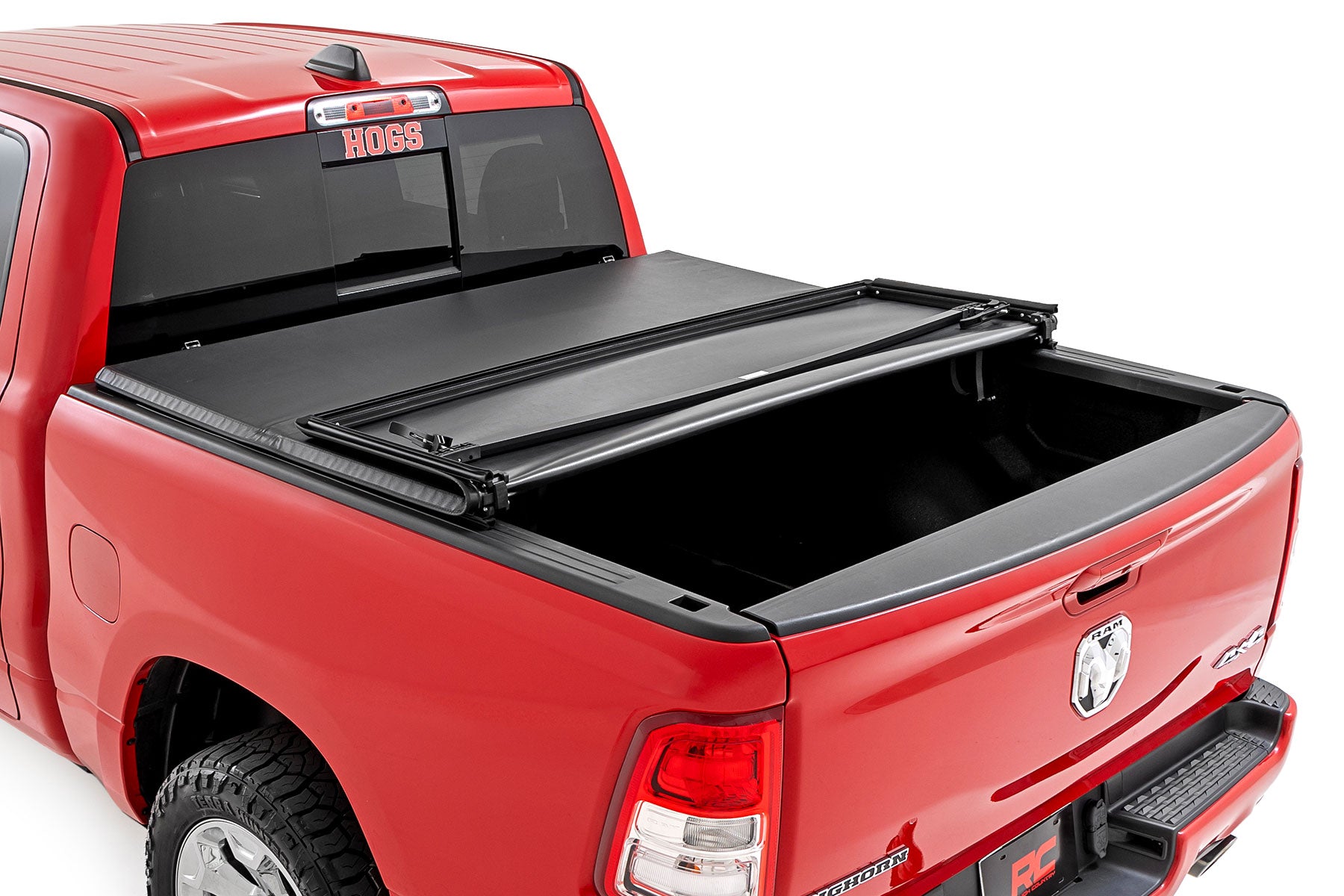 Soft Tri-Fold Bed Cover | 5'7" Bed | Ram 1500 (19-26)/1500 TRX (21-24) by Rough Country