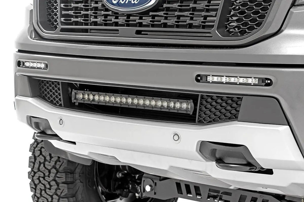 LED Light Kit | Bumper Mount | 20" Spectrum Single Row | Ford Ranger (19-23) by Rough Country