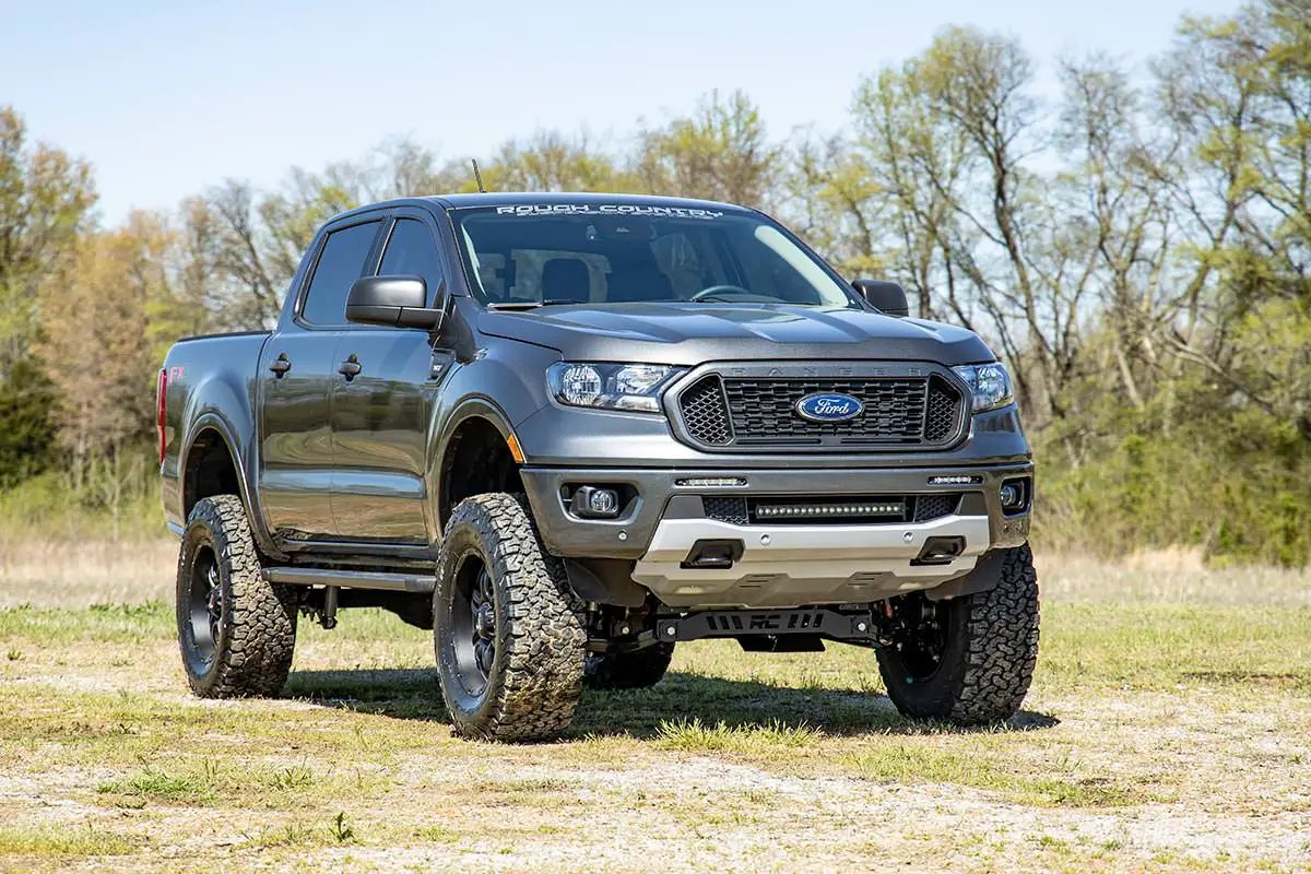 LED Light Kit | Bumper Mount | 20" Spectrum Single Row | Ford Ranger (19-23) by Rough Country