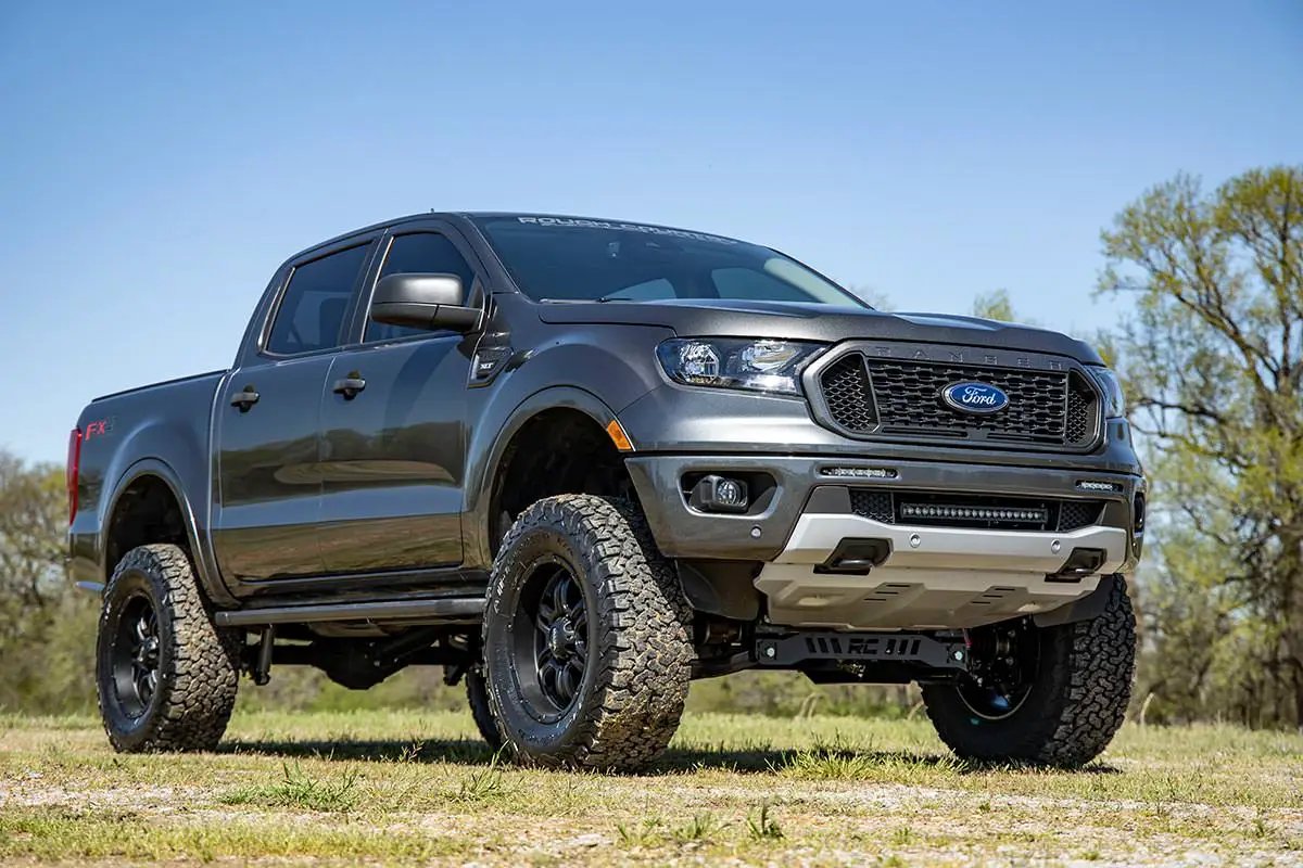 LED Light Kit | Bumper Mount | 20" Spectrum Single Row | Ford Ranger (19-23) by Rough Country
