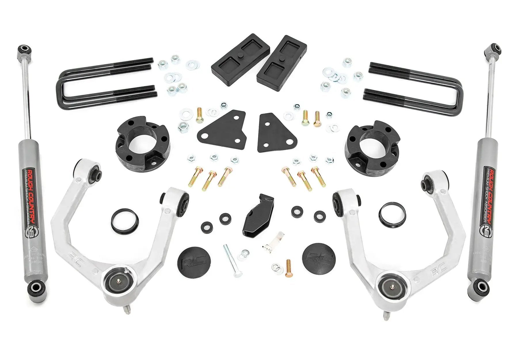 3.5 Inch Lift Kit | N3 | Cast Steel Knuckles | Ford Ranger 4WD (2019-2023) by Rough Country