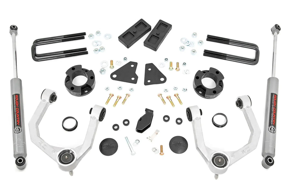 3.5 Inch Lift Kit | N3 | Cast Steel Knuckles | Ford Ranger 4WD (2019-2023) by Rough Country