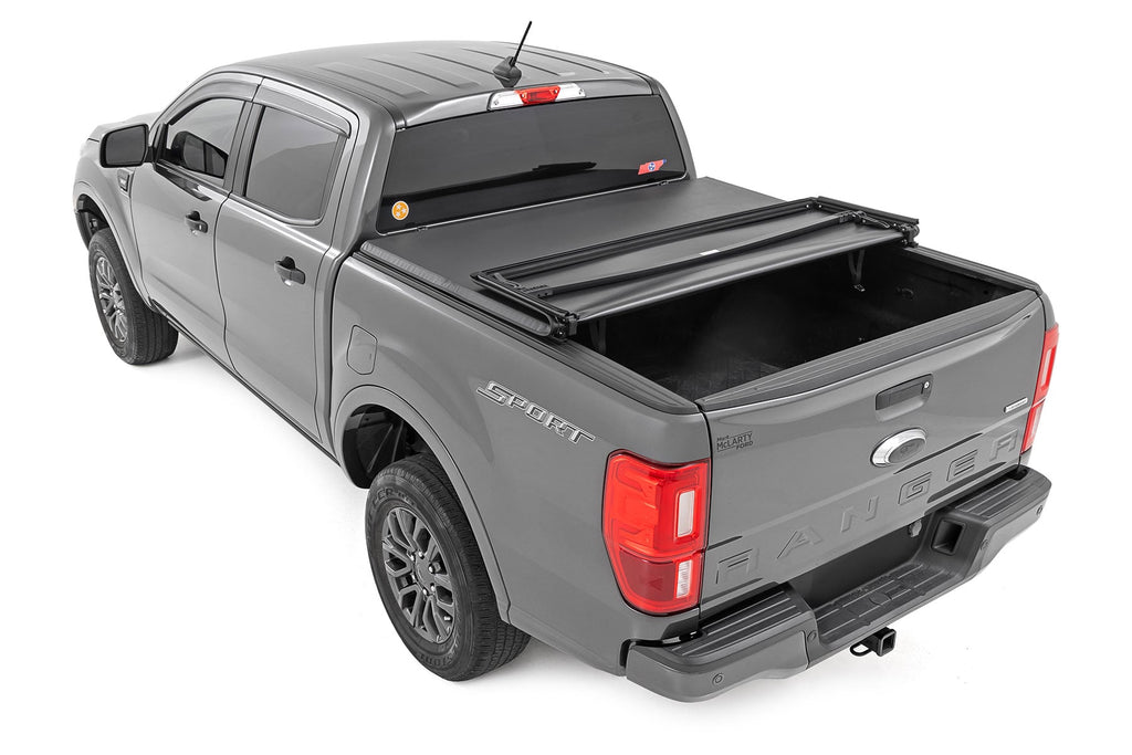 Soft Tri-Fold Bed Cover | 5' Bed | Ford Ranger 2WD/4WD (2019-2023) by Rough Country
