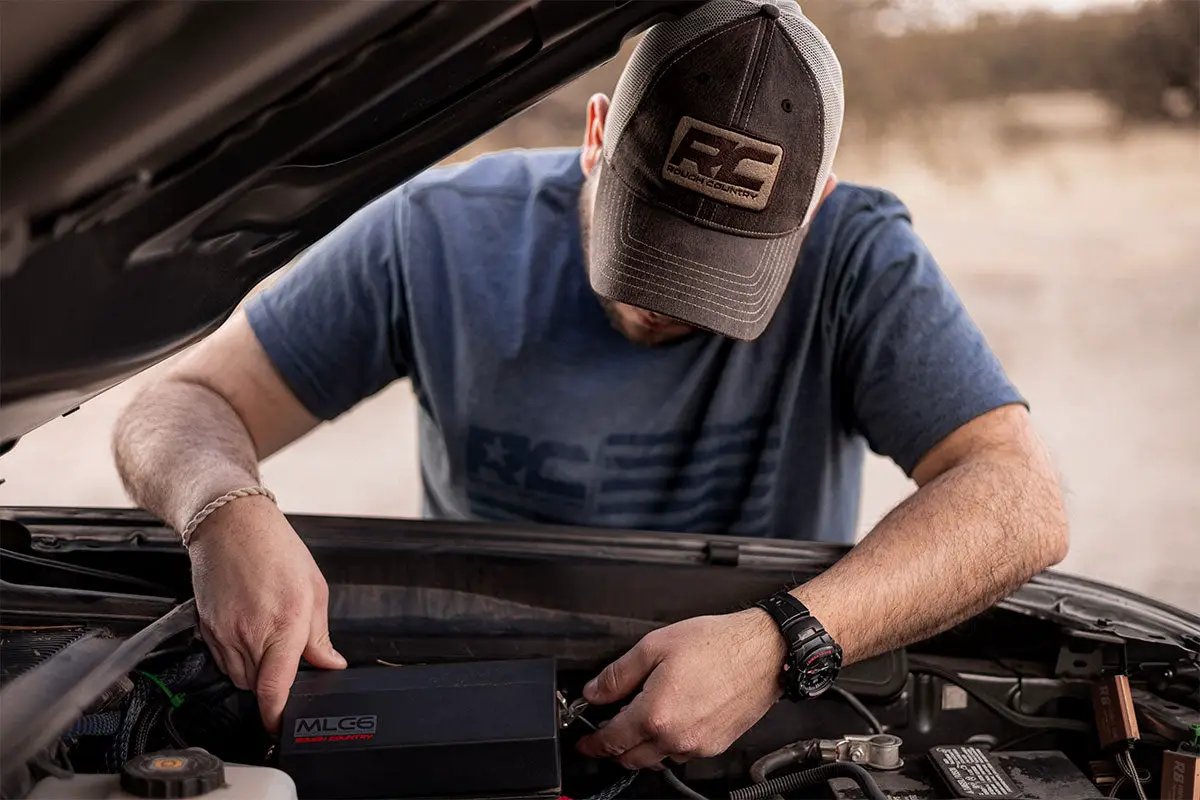 Rough Country Hat | Mesh | Brown Patch | Brown by Rough Country