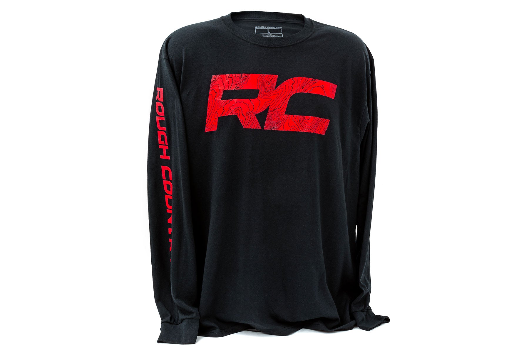Rough Country Long Sleeve | RC Tread Sleeve | Black| LG by Rough Country