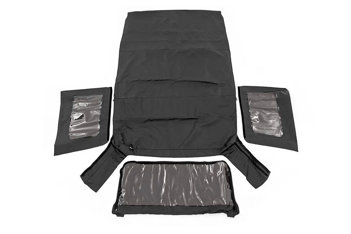Soft Top | Replacement | Black | 4 Door | Jeep Wrangler Unlimited (07-09) by Rough Country