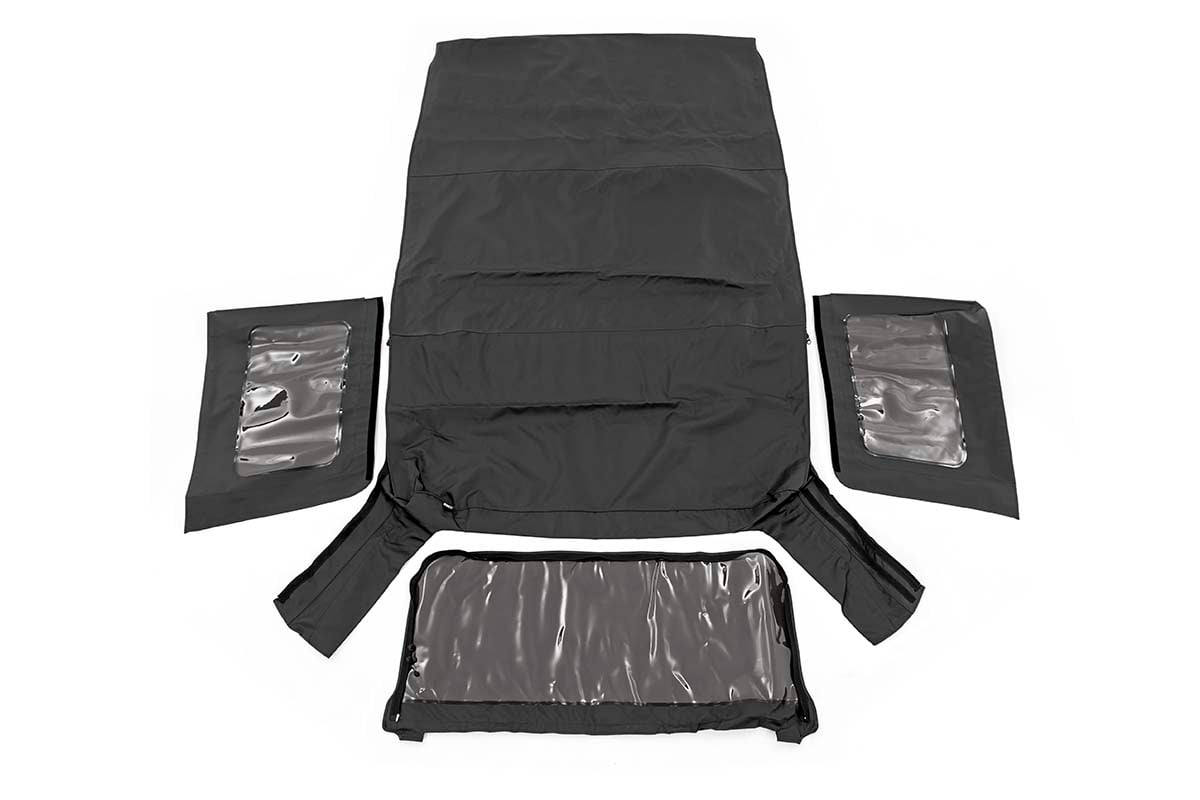 Soft Top | Replacement | Black | 4 Door | Jeep Wrangler Unlimited (07-09) by Rough Country