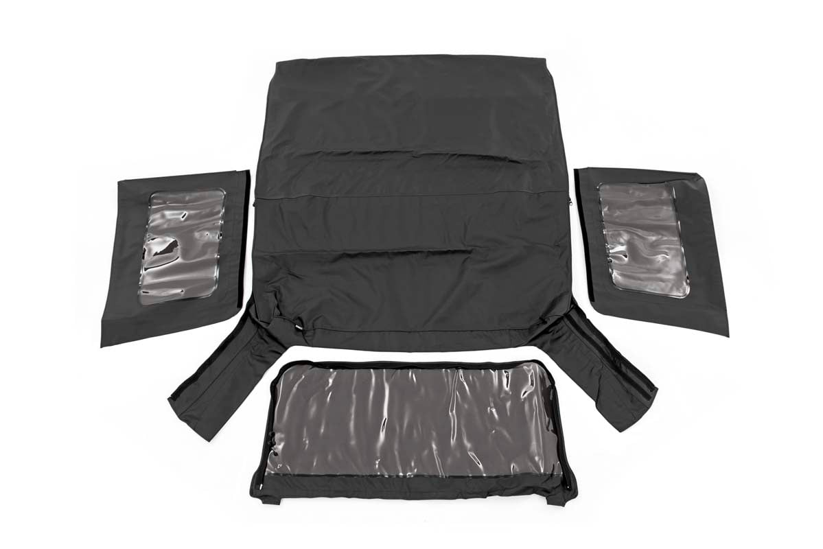 Soft Top | Replacement | Black | 2 Door | Jeep Wrangler JK 4WD (2010-2018) by Rough Country