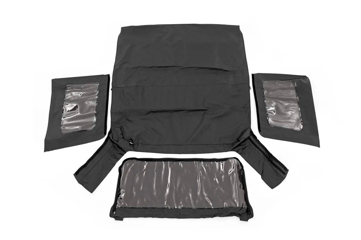 Soft Top | Replacement | Black | 2 Door | Jeep Wrangler JK 4WD (2010-2018) by Rough Country