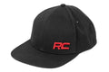 Rough Country Hat | Flat Bill | Red Logo | Black by Rough Country
