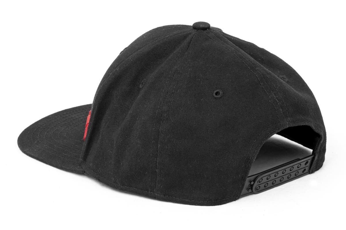 Rough Country Hat | Flat Bill | Red Logo | Black by Rough Country