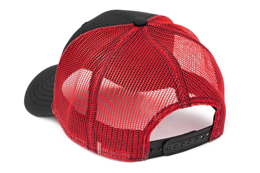 Rough Country Hat | Red Mesh | Rough Country Patch | Black/Red by Rough Country