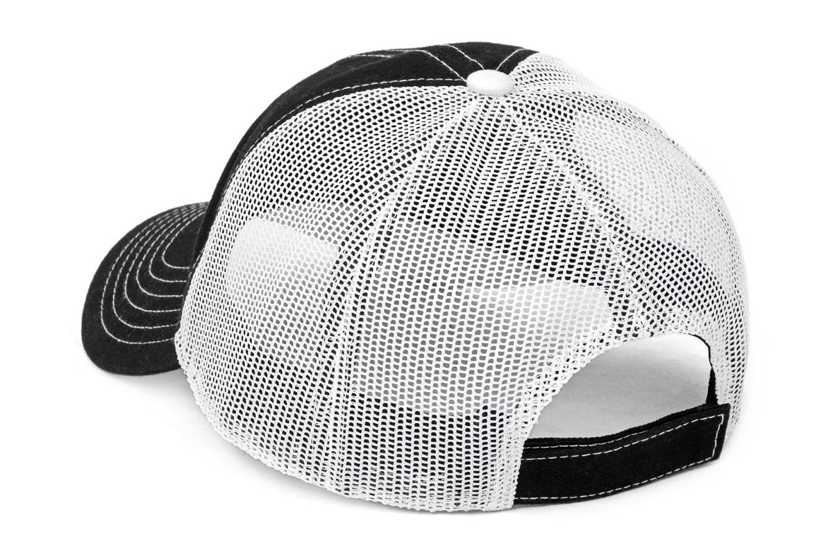 Rough Country Hat | White Mesh | Rough Country Patch | Black/Red by Rough Country