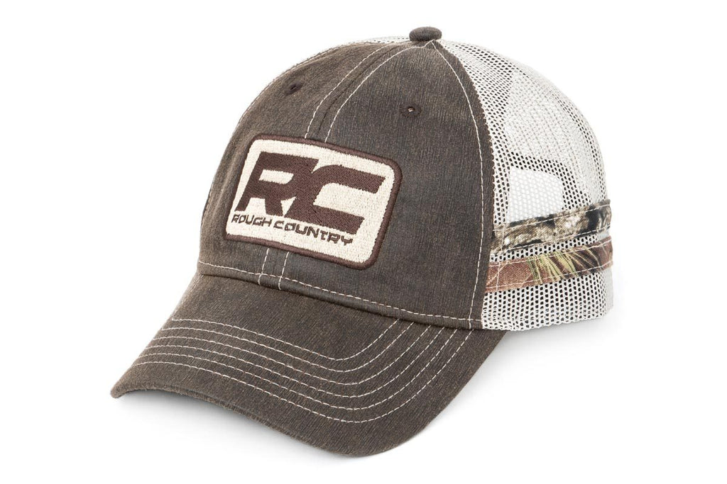 Rough Country Hat | Mesh | Rough Country Patch | Brown/Camo by Rough Country