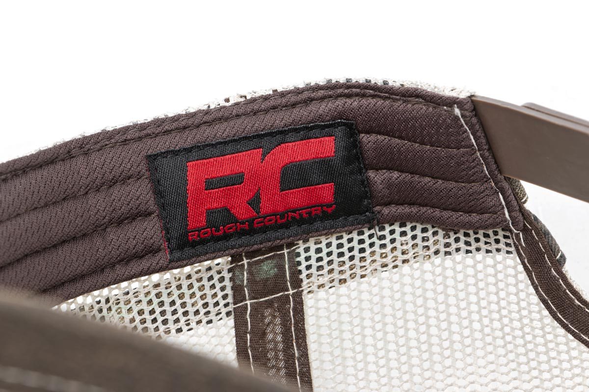 Rough Country Hat | Mesh | Rough Country Patch | Brown/Camo by Rough Country