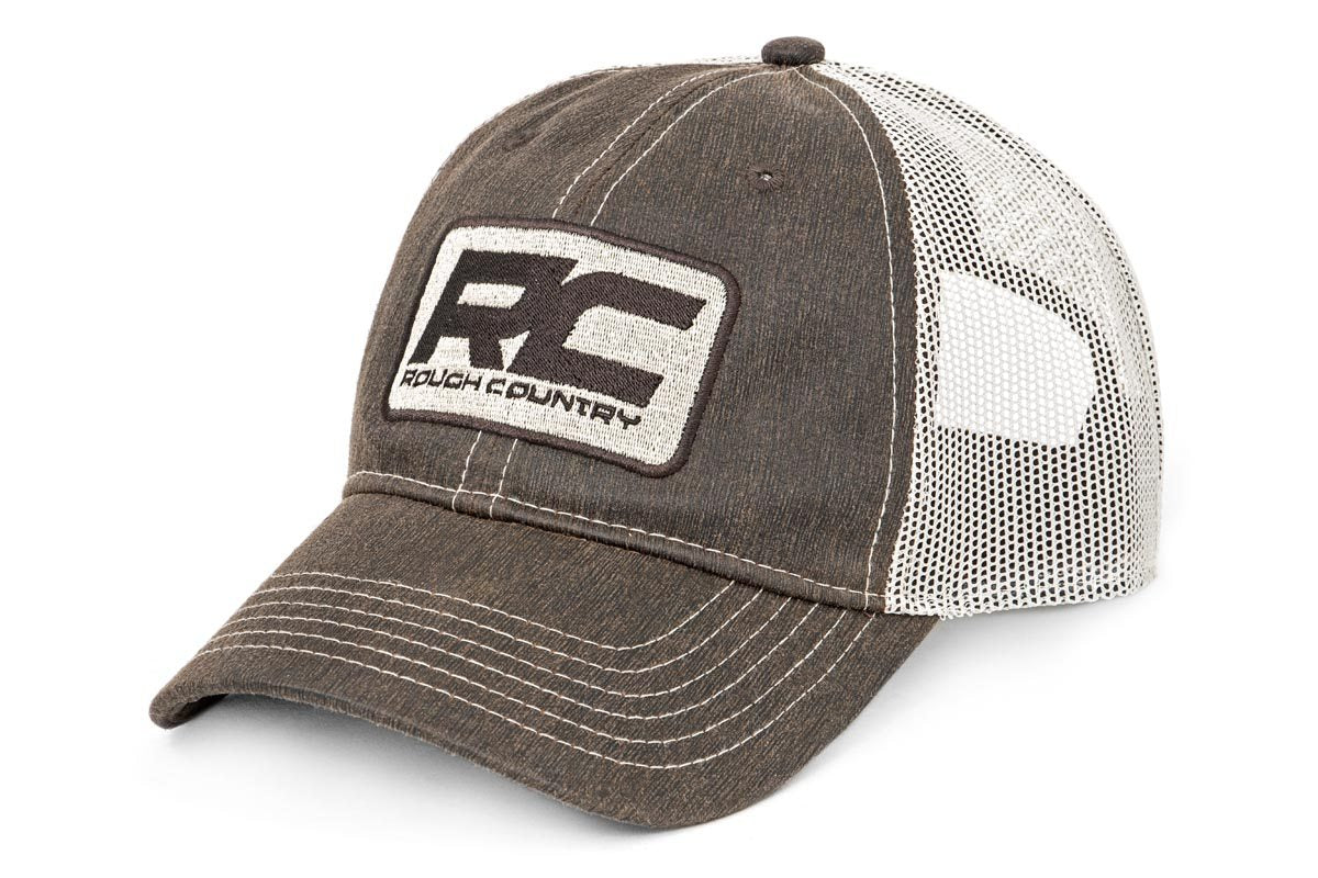 Rough Country Hat | Mesh | Brown Patch | Brown by Rough Country