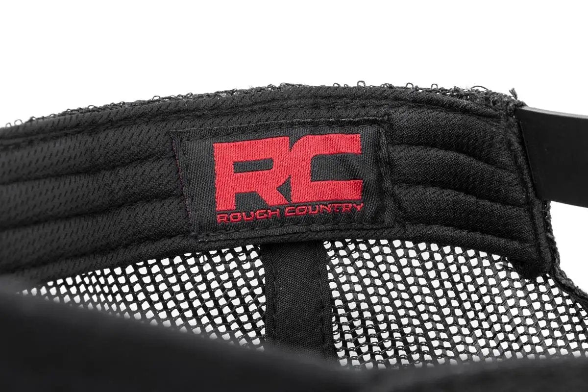 Rough Country Hat | Mesh | Rough Country Patch | Black by Rough Country