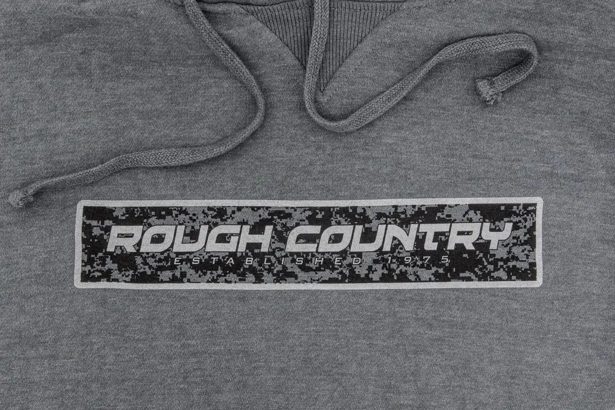 Rough Country Hoodie | Digital | Grey | LG by Rough Country
