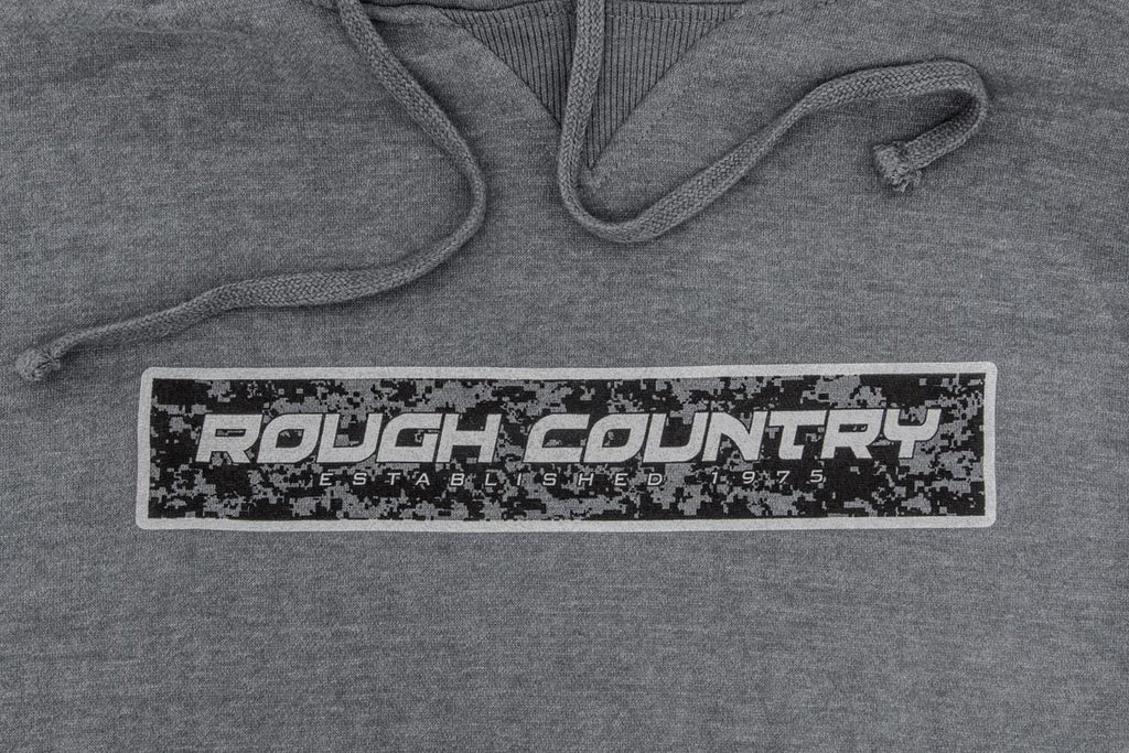 Rough Country Hoodie | Digital | Grey | 3XL by Rough Country