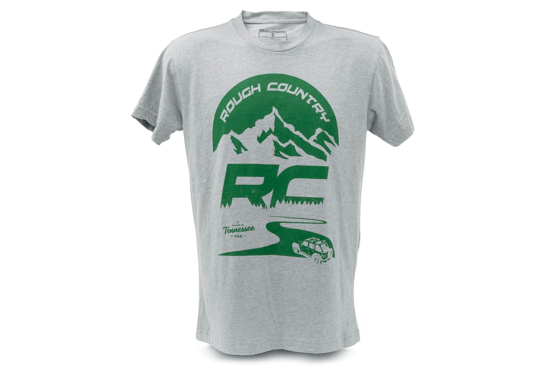 Rough Country T-Shirt | RC Mountains | HEATHER GRAY | MD by Rough Country