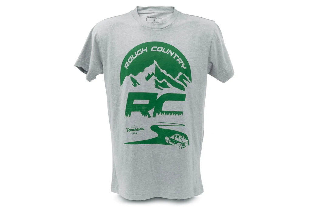 Rough Country T-Shirt | RC Mountains | HEATHER GRAY | SM by Rough Country