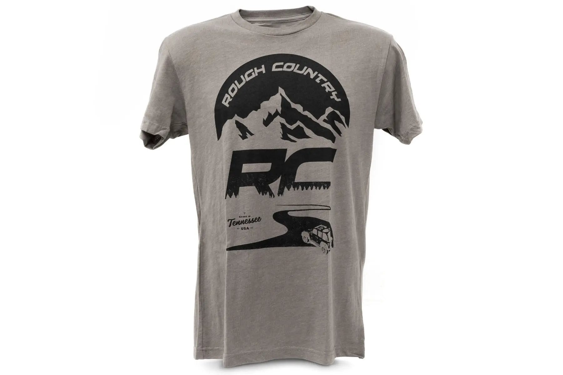 Rough Country T-Shirt | RC Mountains | Warm Gray | MD by Rough Country