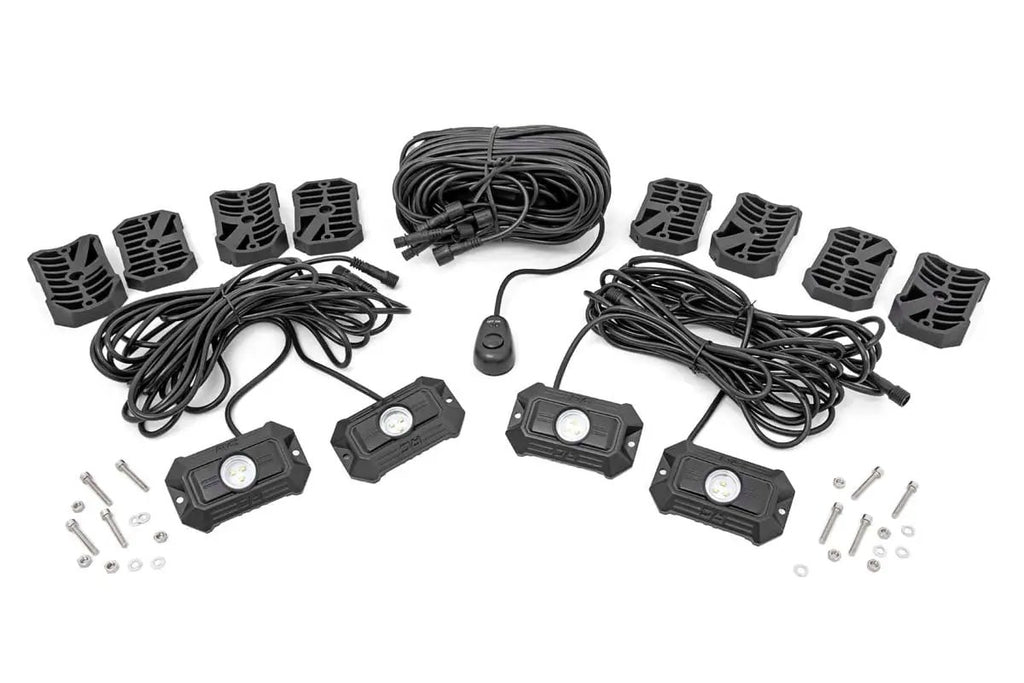 LED Rock Light Kit | 4 Piece Set by Rough Country