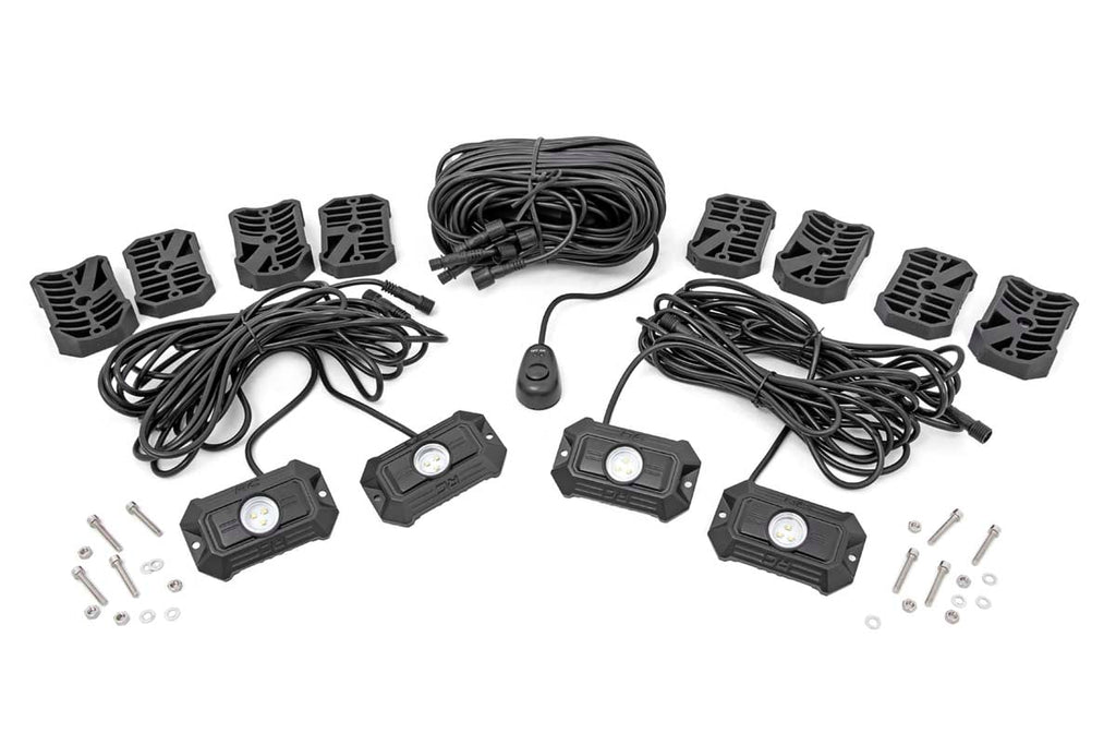 LED Rock Light Kit | 4 Piece Set by Rough Country