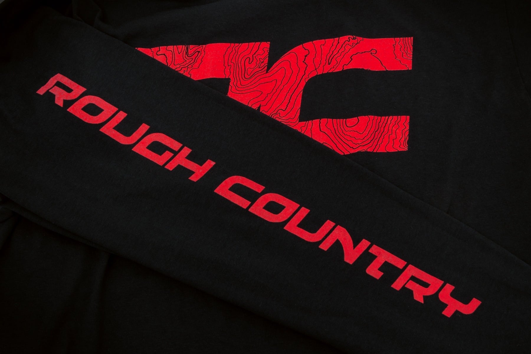 Rough Country Long Sleeve | RC Tread Sleeve | Black| XL by Rough Country