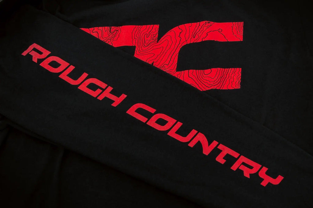 Rough Country Long Sleeve | RC Tread Sleeve | Black| SM by Rough Country