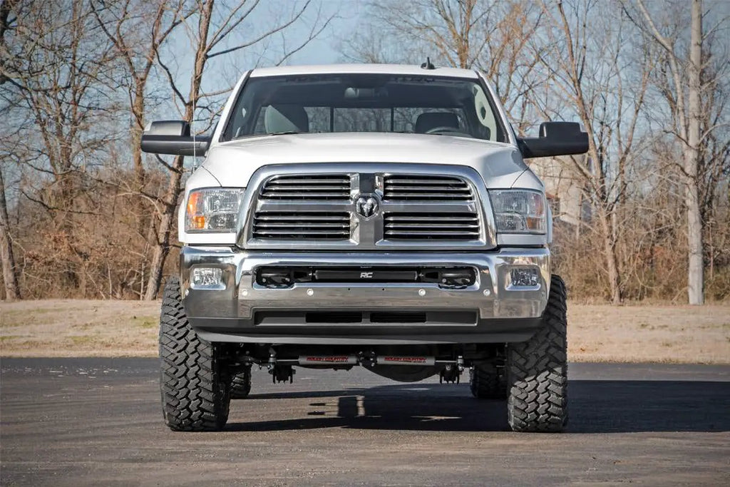LED Light Kit | Bumper Mount | 20" Black Single Row | Ram 2500 (03-18)/3500 (03-18) by Rough Country