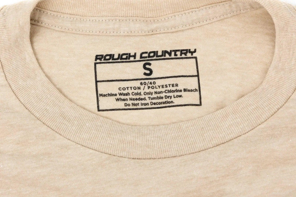 Rough Country T-Shirt | Throwback | Cream | XL by Rough Country