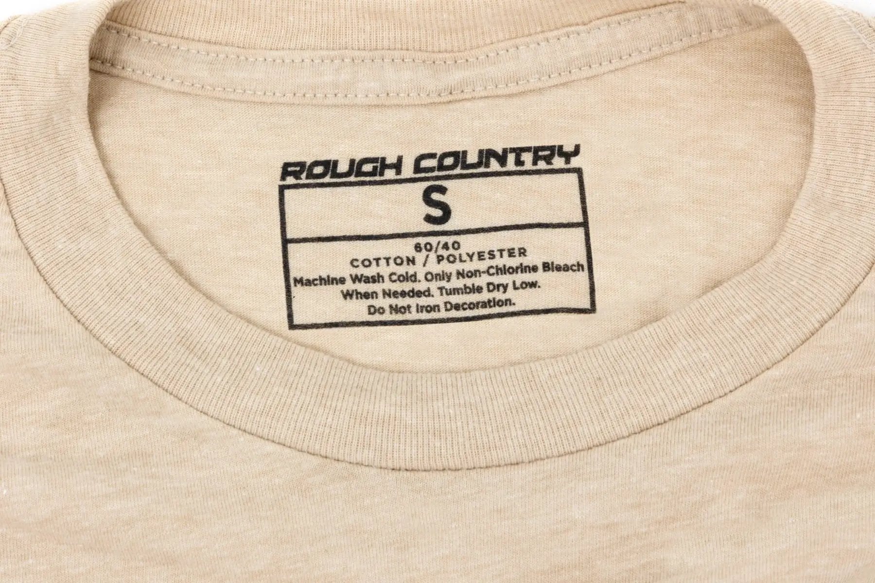Rough Country T-Shirt | Throwback | Cream | XL by Rough Country