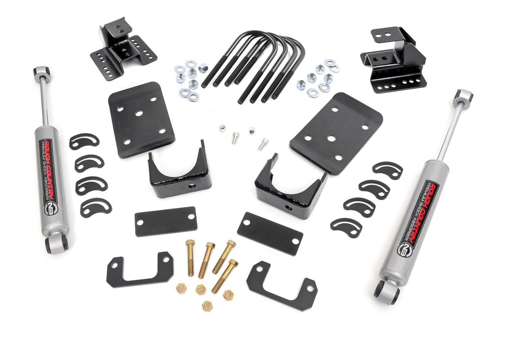 Lowering Kit | Str Drop | 2"FR | 4"RR | Chevy/GMC 1500 (07-15) by Rough Country
